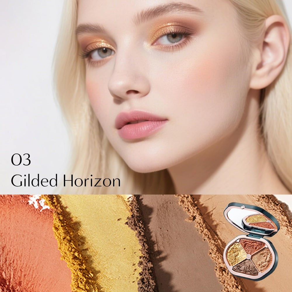 FLORASIS Constellation Floral Engraving palette nude-powder for smooth, effortless blending