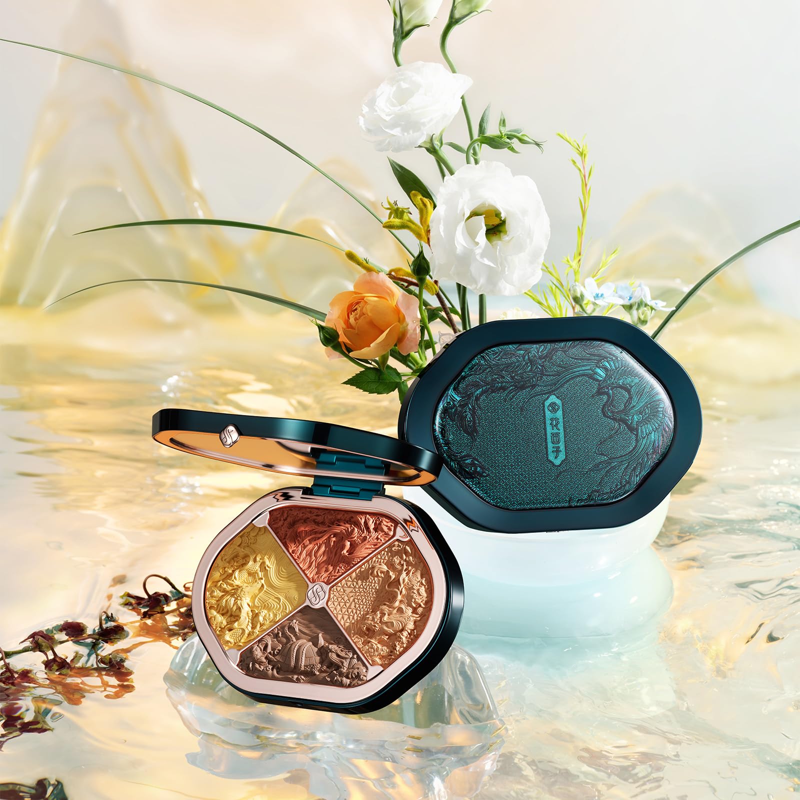 FLORASIS Constellation Floral Engraving palette soft-blush for natural color and lift