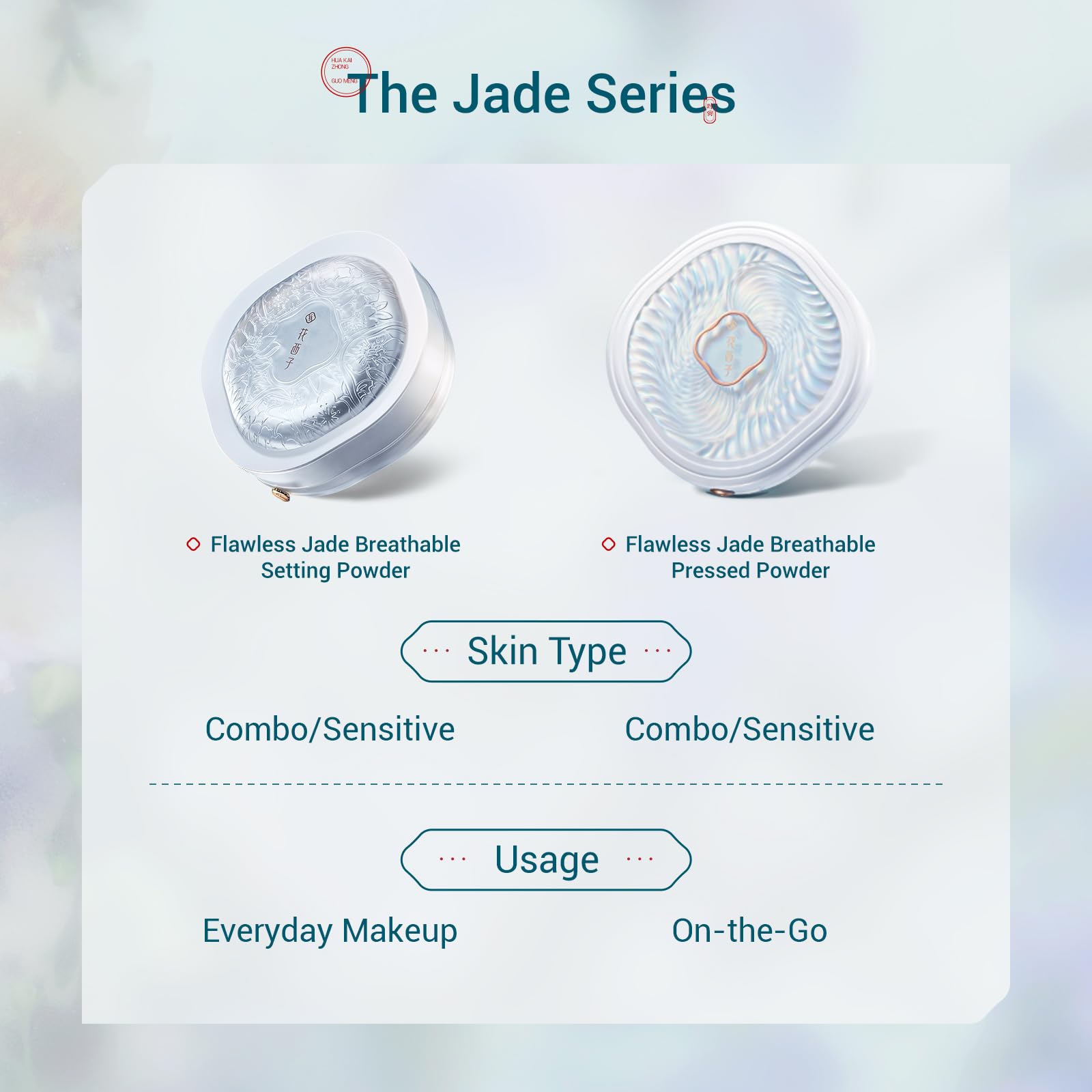 FLORASIS Flawless Jade translucent base suits all tones for everyday use.