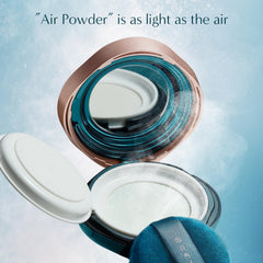 FLORASIS powder application swatch on skin for a natural finish
