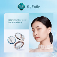 FLORASIS Silk protein and jade powder glide smoothly for a subtle matte look