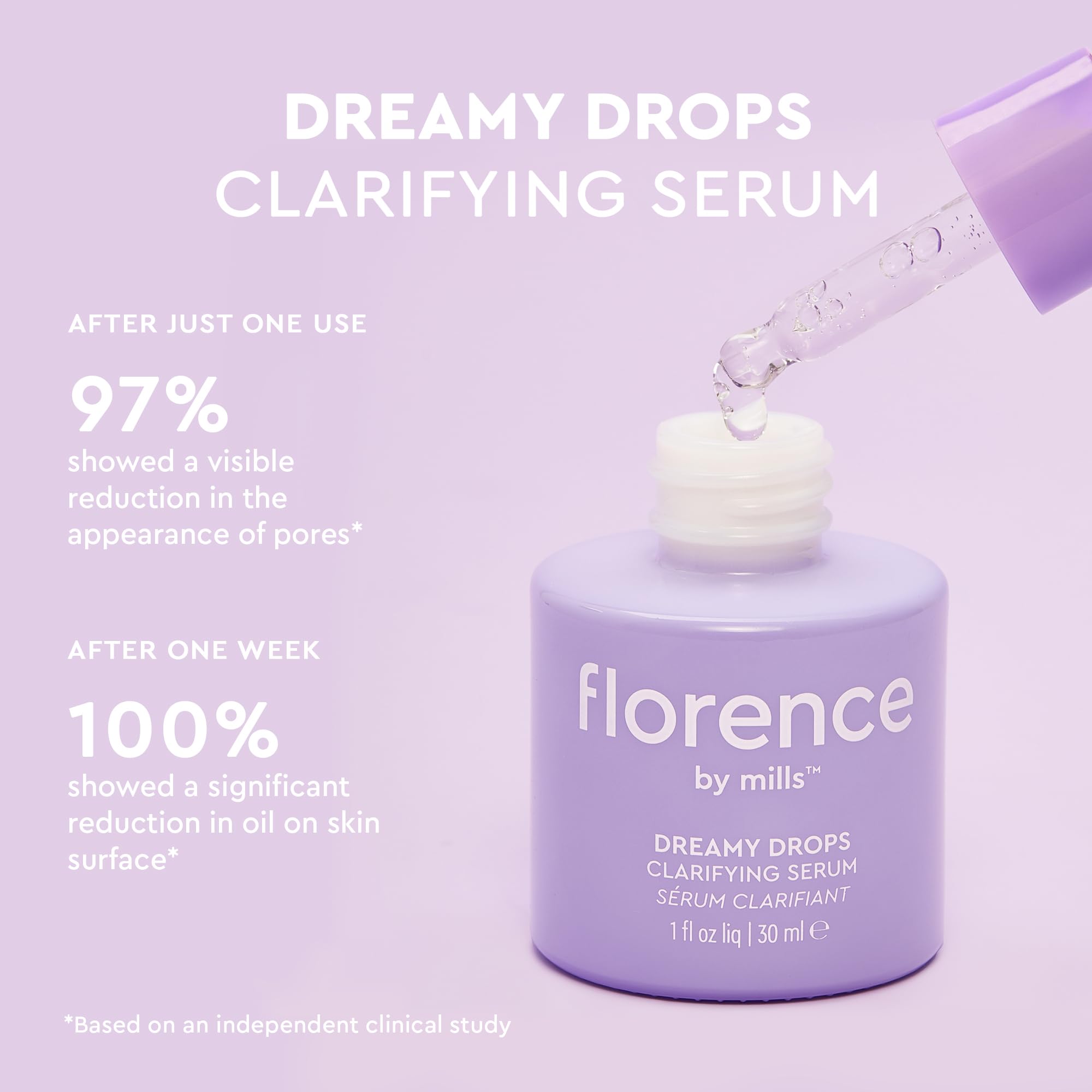 Packaging shot featuring Florence by Mills branding and product.