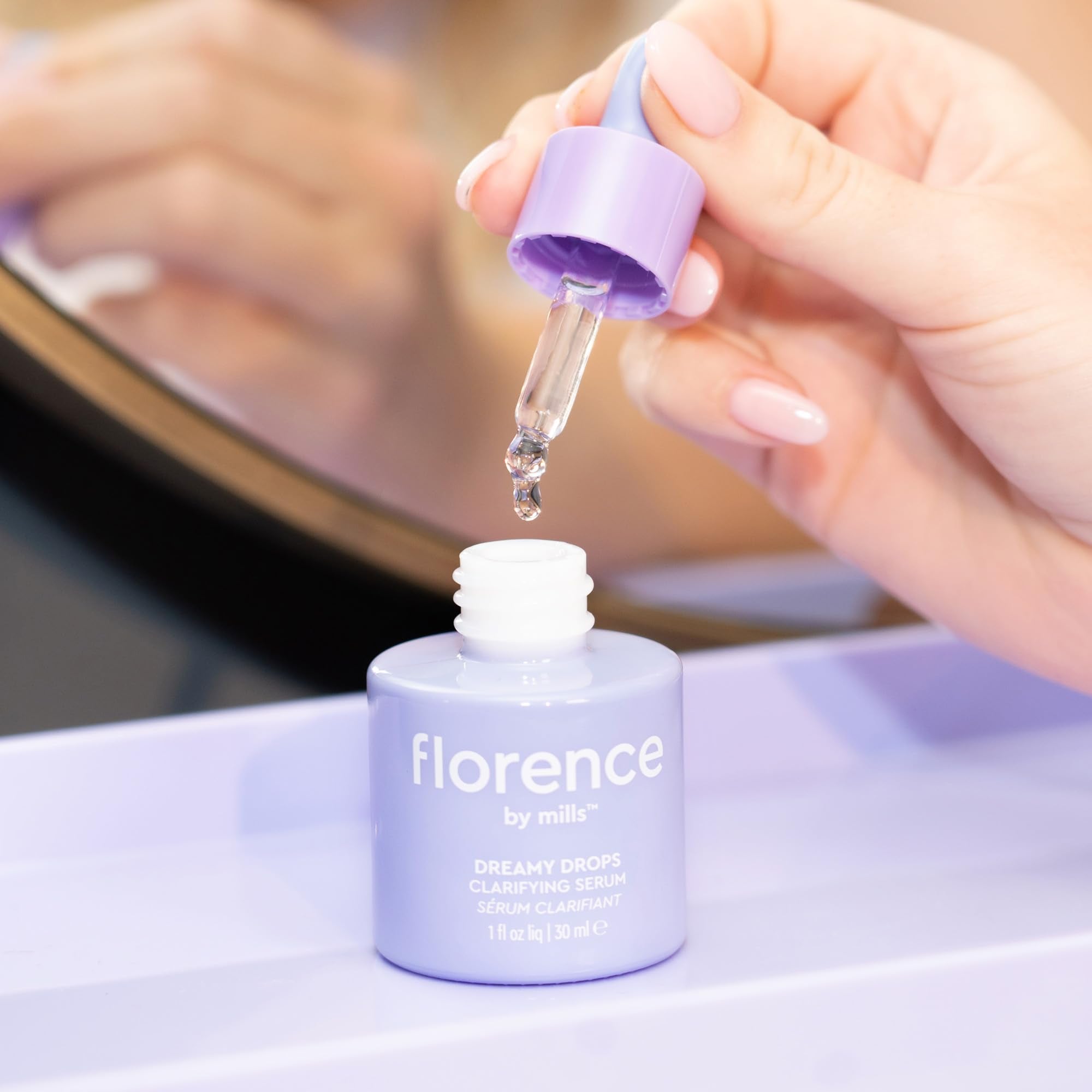 Willow Bark Extract highlighted as a gentle exfoliation component in Dreamy Drops.