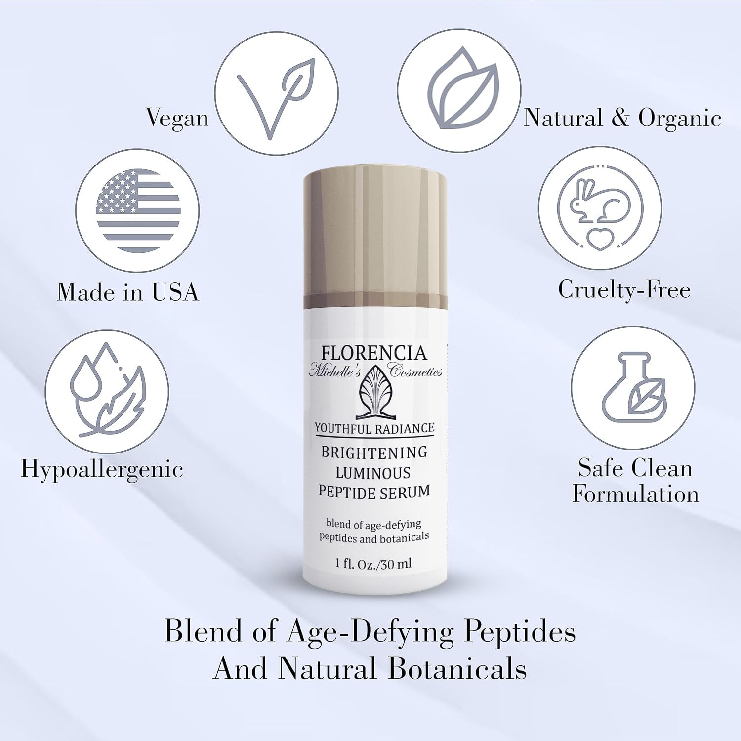 Florencia botanicals display daisy and licorice for natural brightening