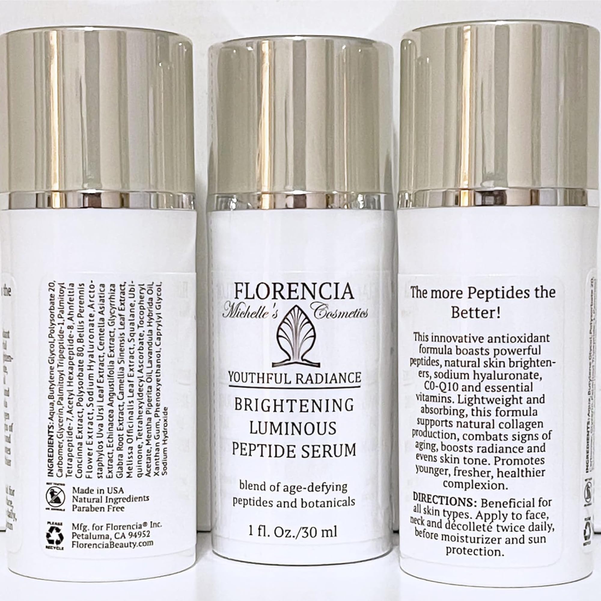 Florencia serum application on the face as part of daily routine