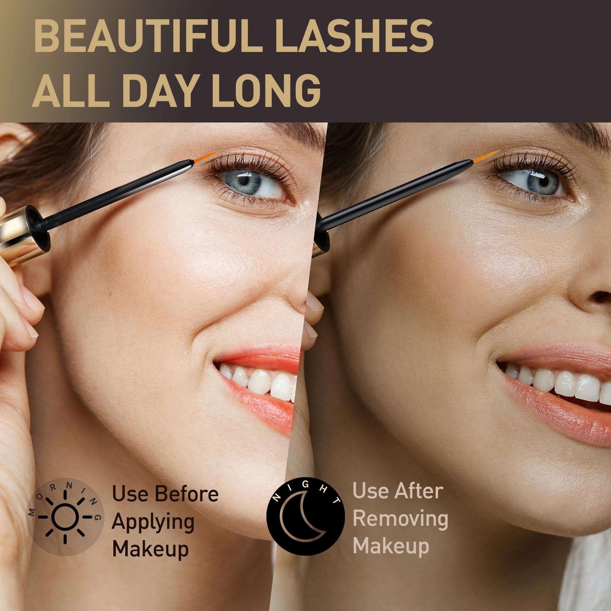 Box and bottle display highlights irritation-free formula for sensitive eyes.