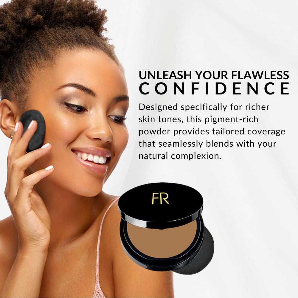 Flori Roberts eight-shade range swatch highlights rich tone matching for diverse complexions