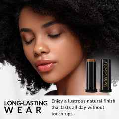 Flori Roberts Base Strokes compact fits in purse for on-the-go touch-ups.