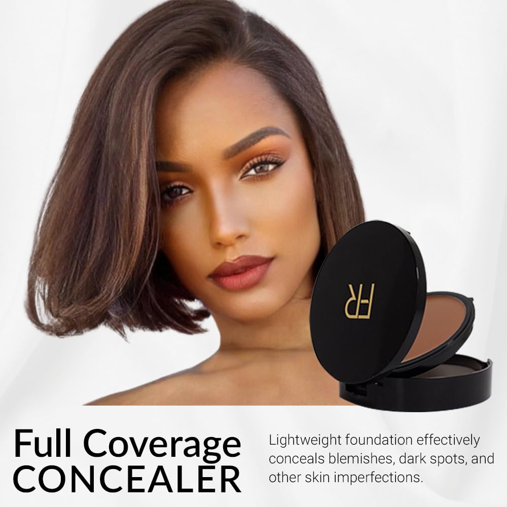 Applying Flori Roberts foundation with fingers for customizable coverage