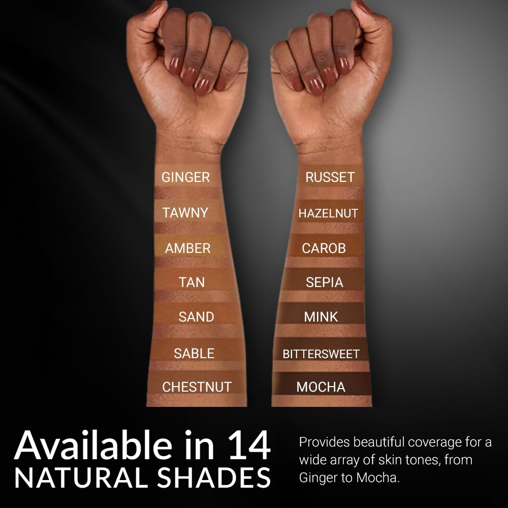 Vitamin A, Vitamin E, and Kaolin ingredients in Flori Roberts foundation