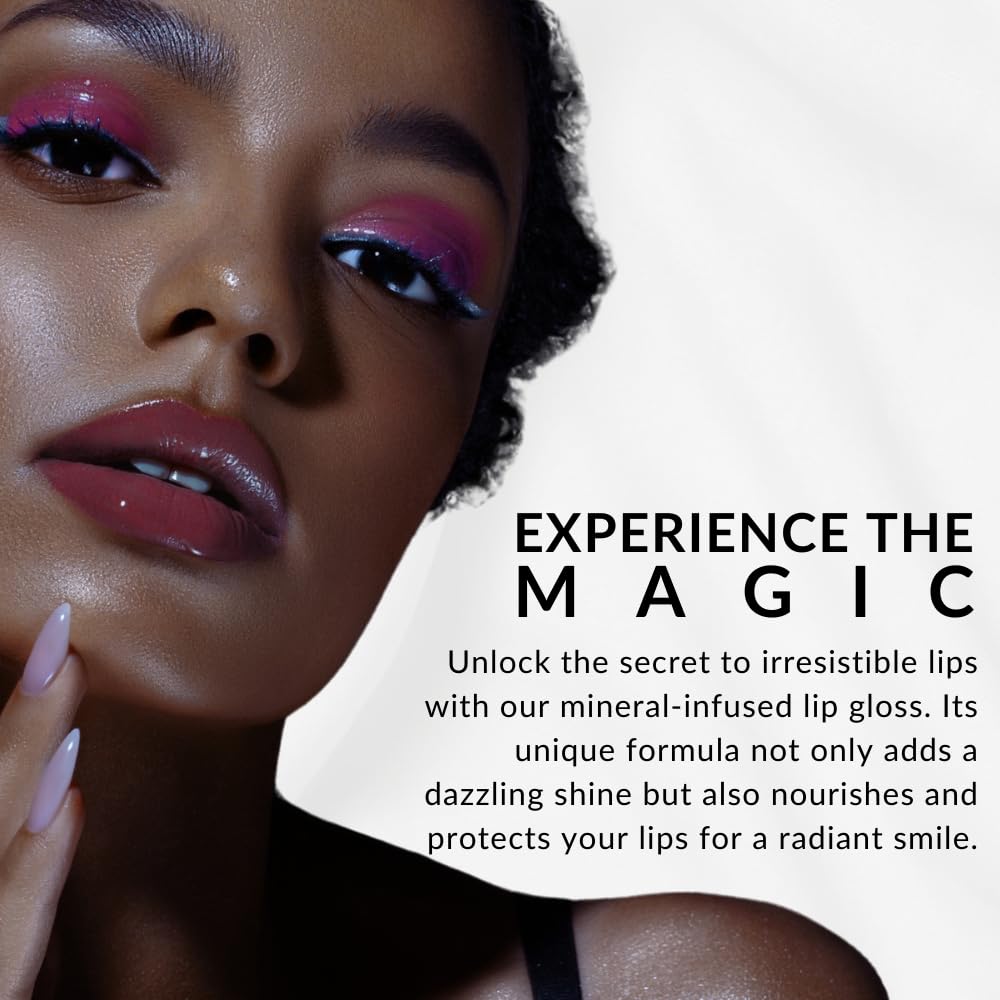 Flori Roberts Mineral Base Lip Shine tube closeup with creamy texture