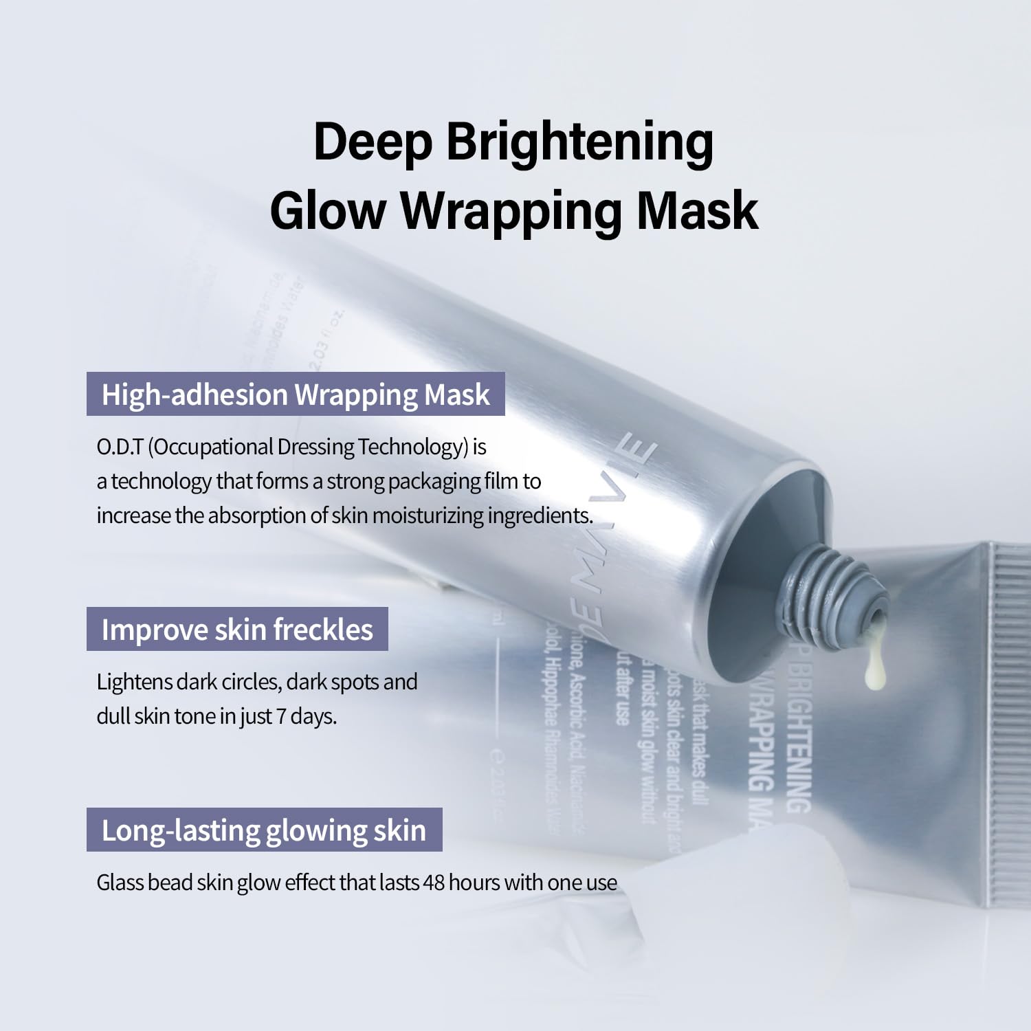 FLORIAN LIFE DE MA VIE mask forming a transparent film on skin