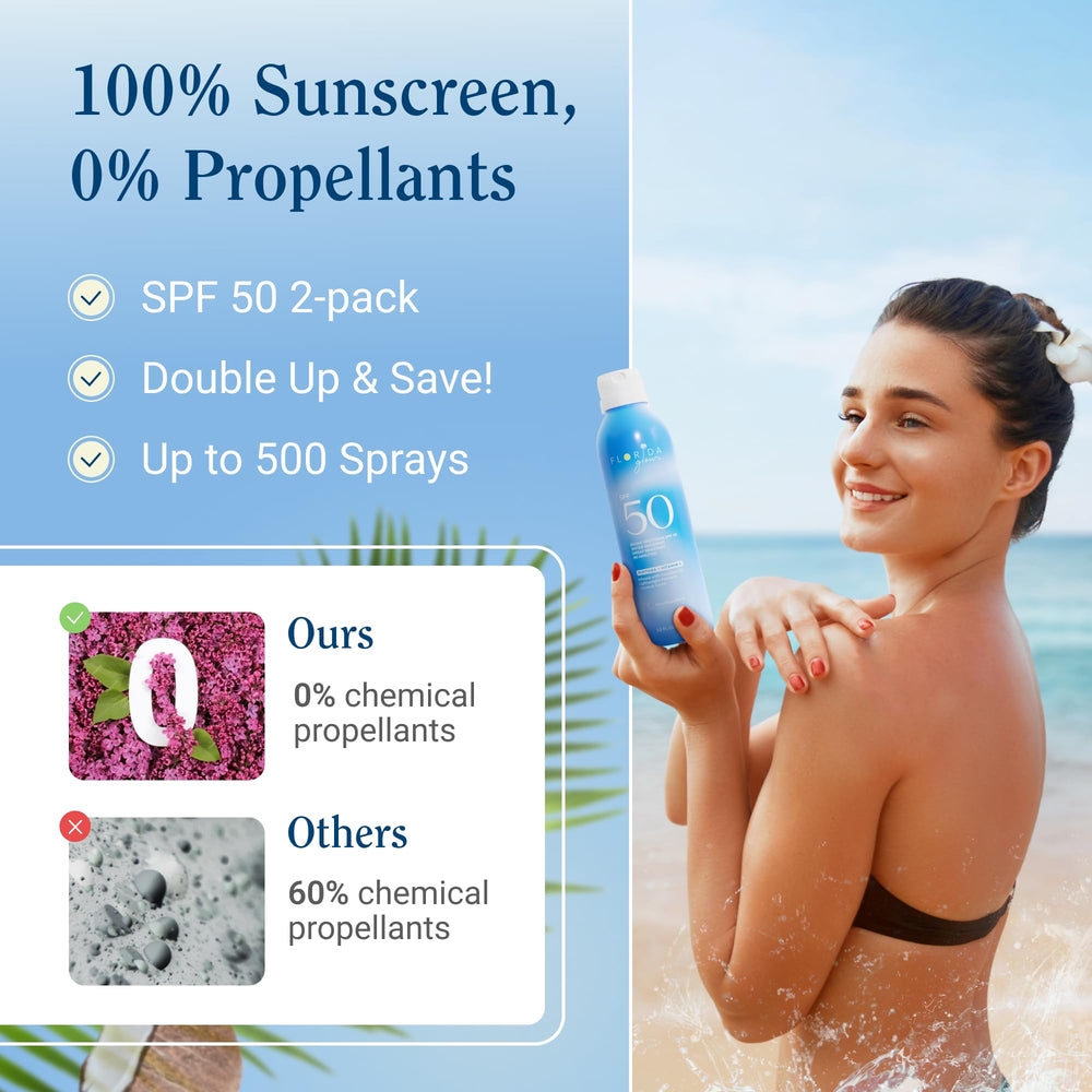 Florida Salt Scrubs reef-friendly label showing oxybenzone-free protection for kids.