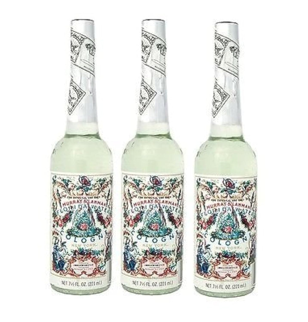 Florida Water Cologne 7.5oz, three plastic bottles, ready for gifting and travel
