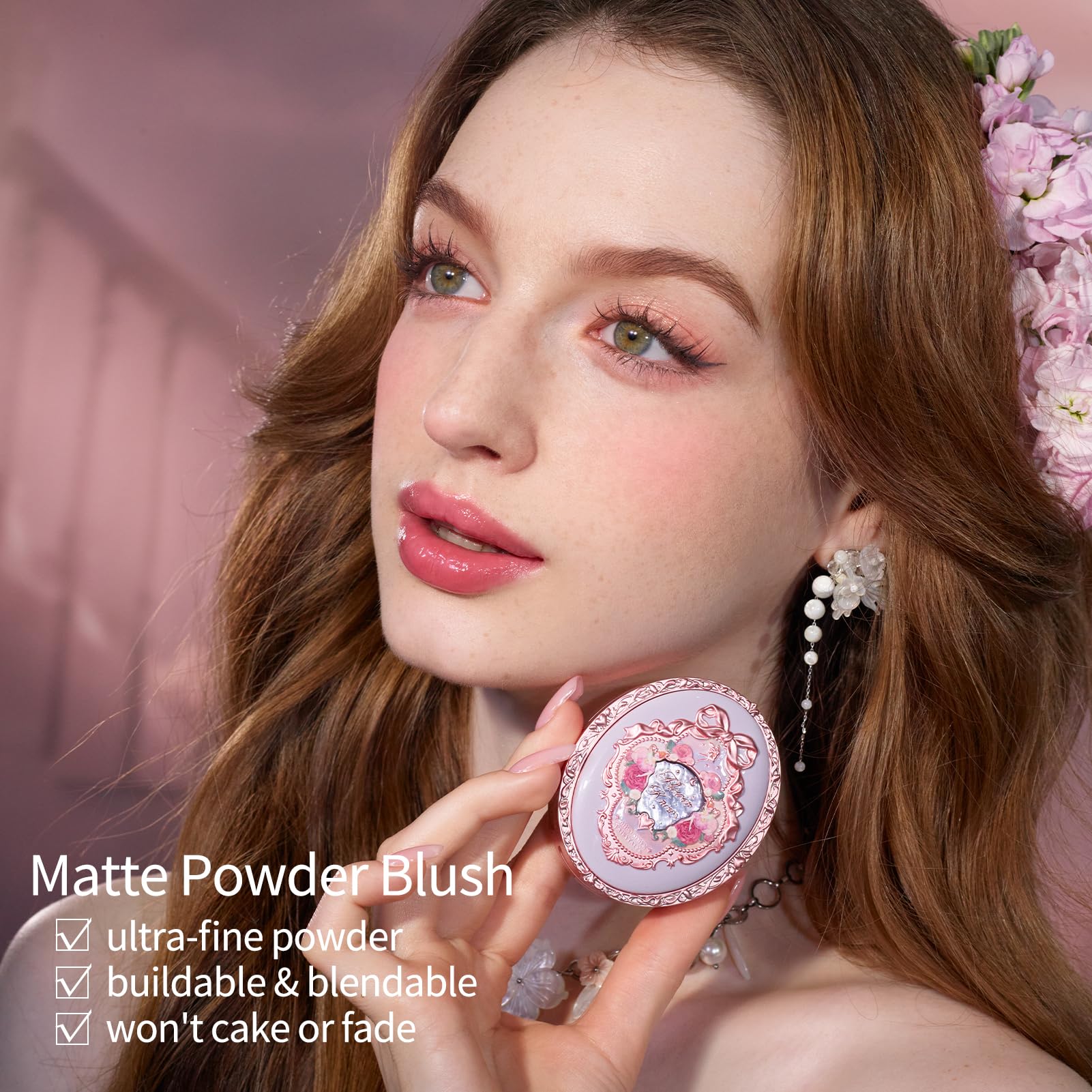 Flower Knows Ballet Fairy Frosty Peach swatch reveals a luminous peach flush