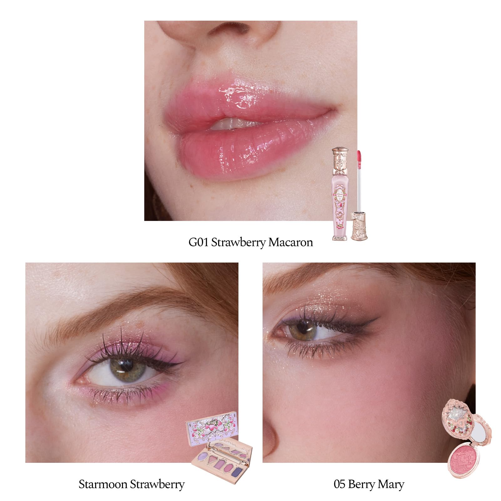 Flower Knows Embossed Blush for natural flush and silky texture