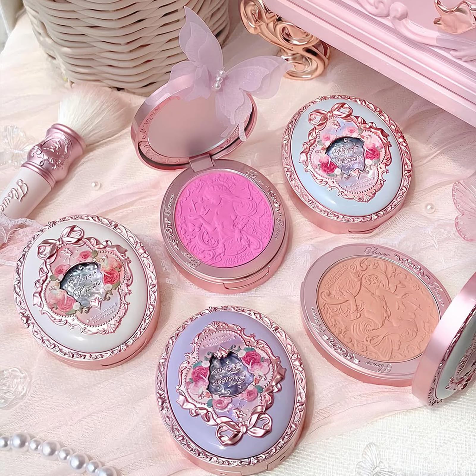 Flower Knows five shade range includes coral, fuchsia, peach, tangerine, taupe