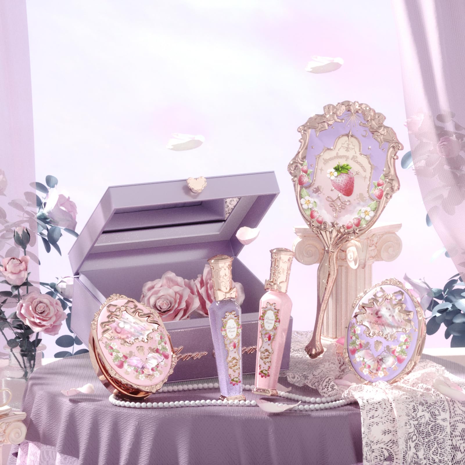 Flower Knows Glowy Lipgloss – rich color payoff with lightweight feel.