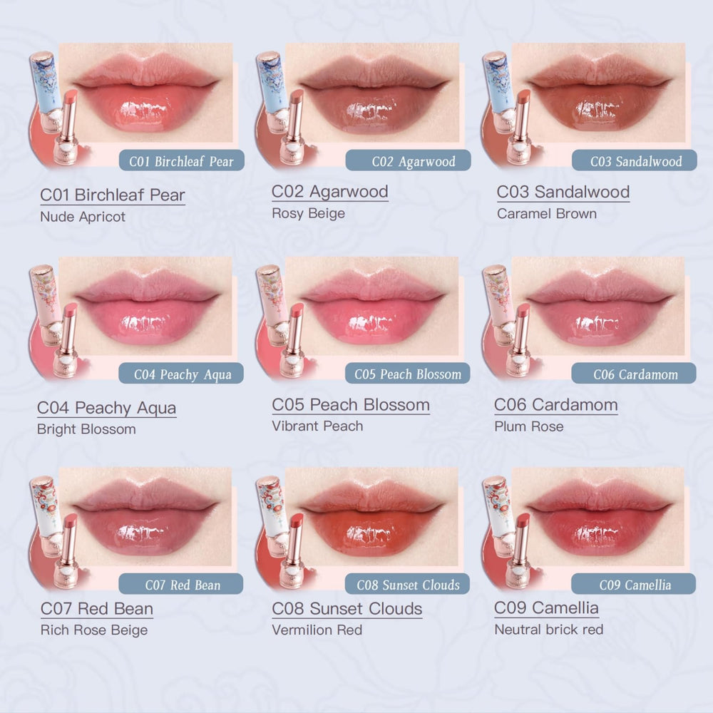 Flower Knows high-shine jelly finish provides a smooth, non-sticky sheen.