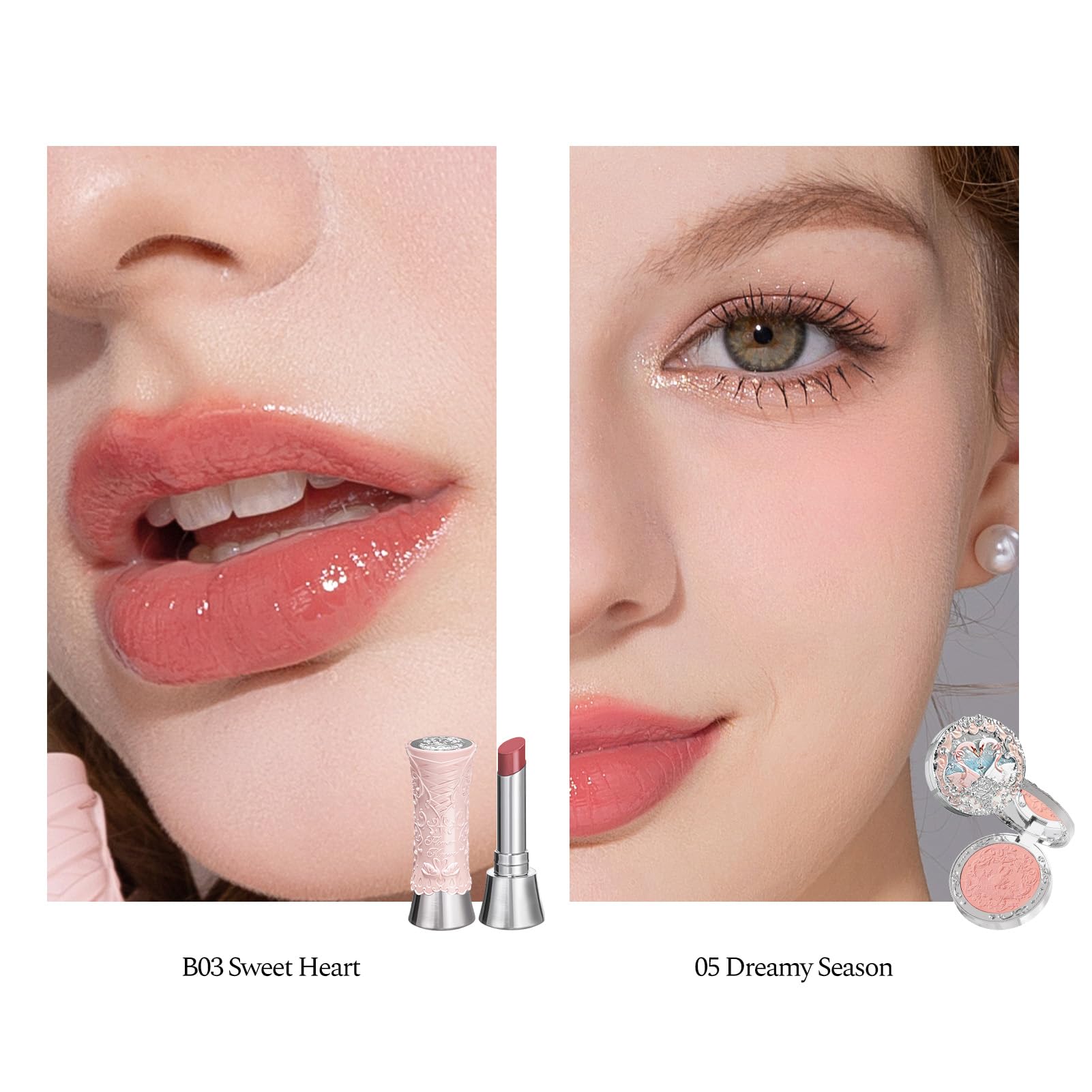 Flower Knows Lip Jelly JE04 swatch for hydrating color.