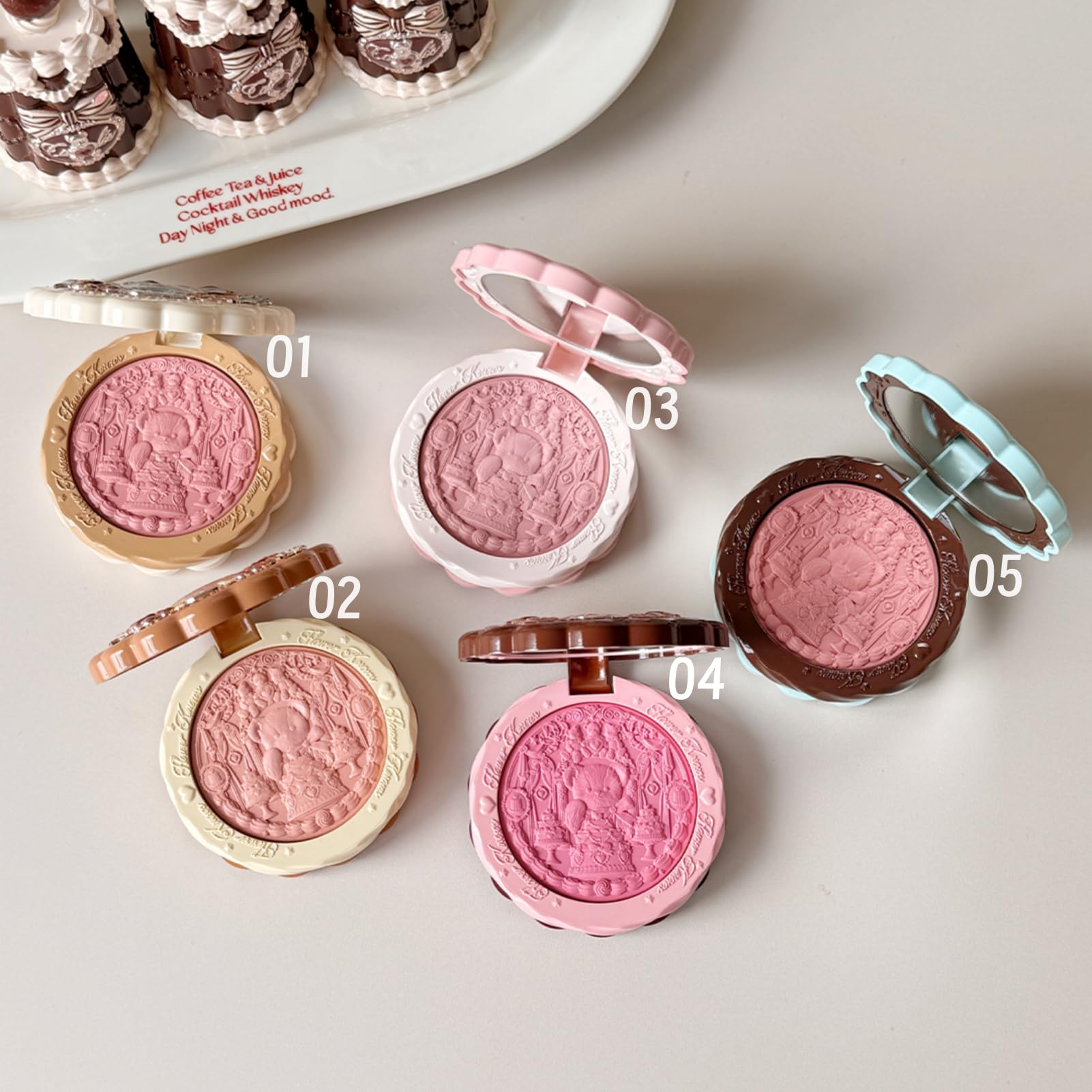 Flower Knows Long-Wearing Blush stays true all day with comfortable wear.