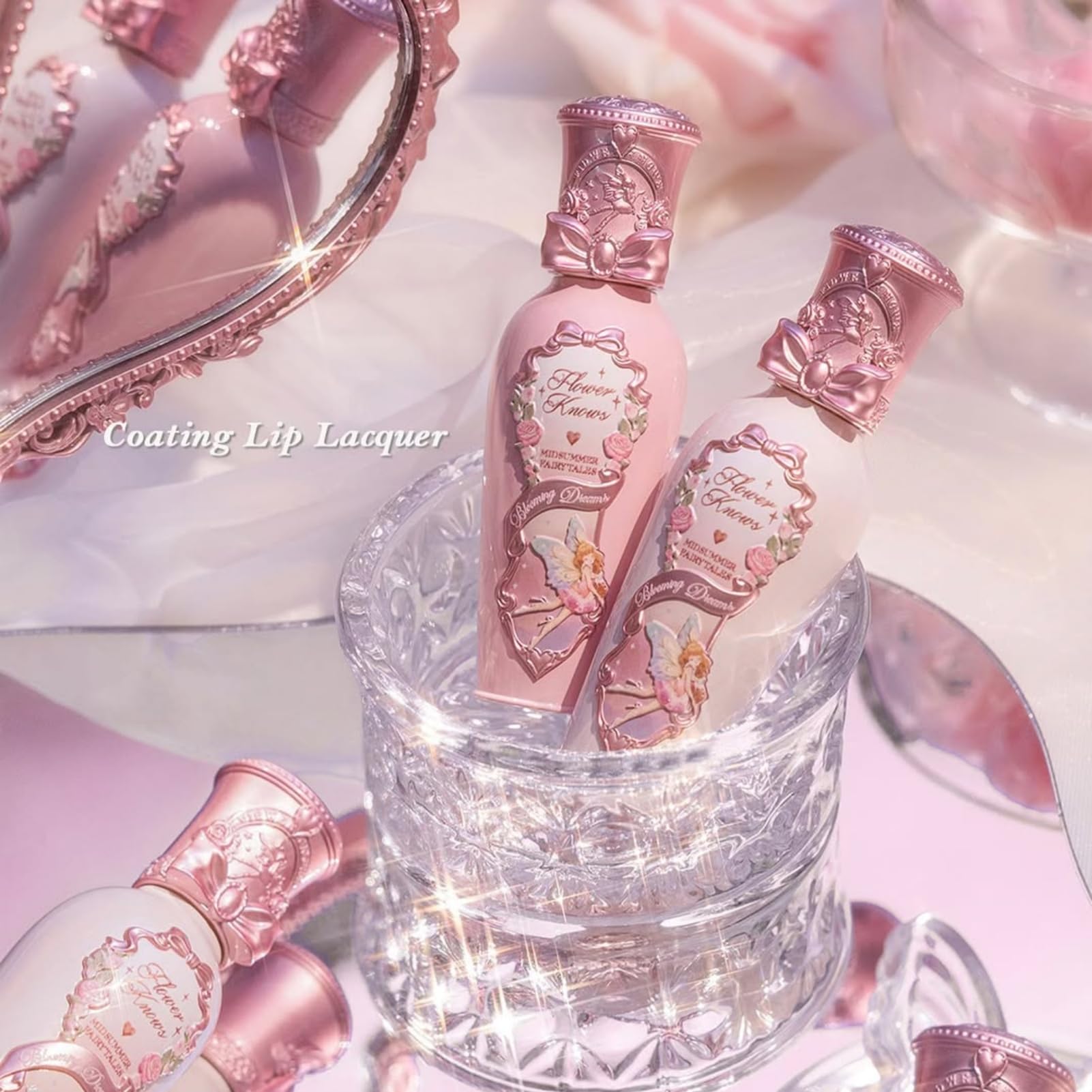 Enamel-finish packaging detail with fairy-inspired accents from Flower Knows