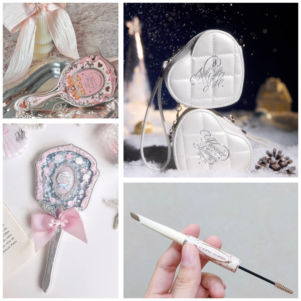 Flower Knows Mini Heart Bag Charm adds adorable detail to bags