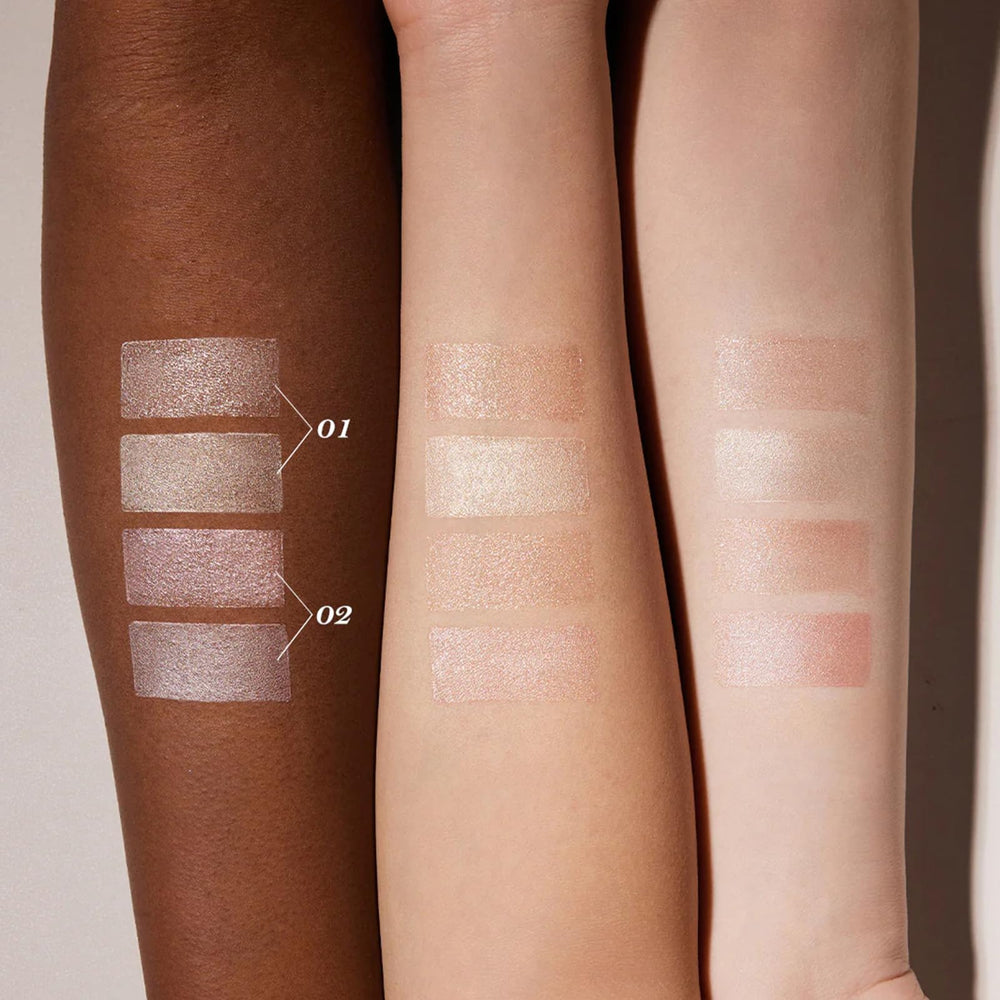 Flower Knows Shell's Jewel under-eye line for smooth shimmer that enhances contours.