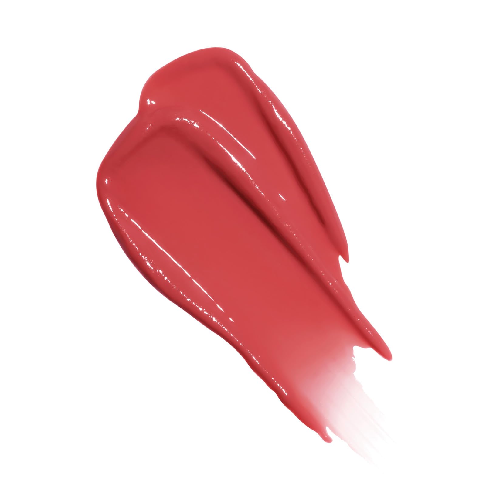 Flower Knows The Sweetie Bear Coating Lip Jelly swatch on skin shows strawberry ruby shine