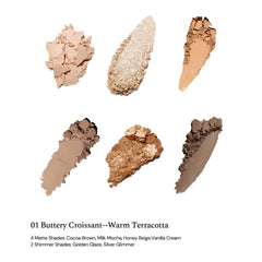 Flower Knows Sweetie Bear palette 6-shade layout enables quick creative eye looks.