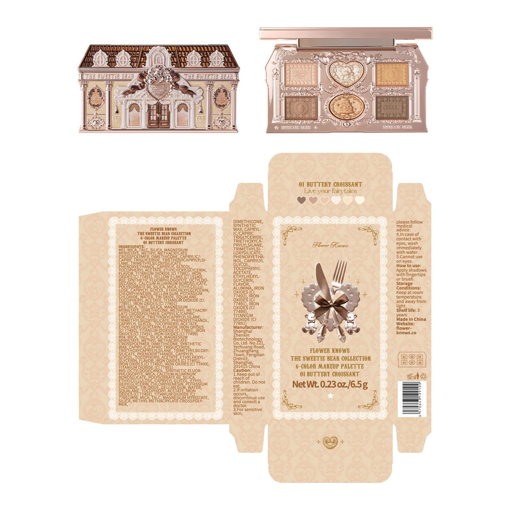 Flower Knows Sweetie Bear palette set makes a thoughtful gift for makeup lovers.