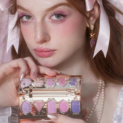 Flower Knows Violet Strawberry Rococo palette metallic shimmers for party looks.