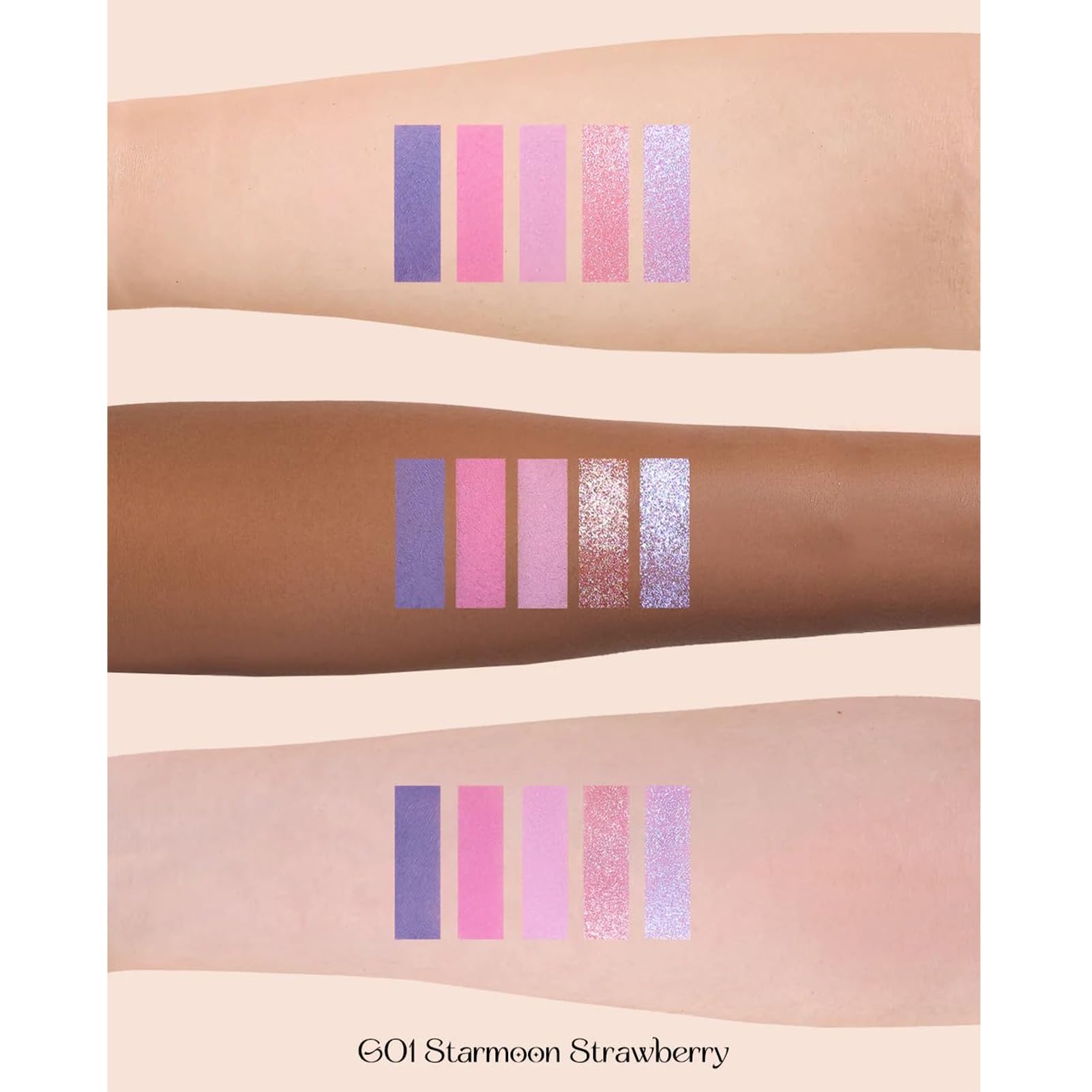 Flower Knows Violet Strawberry Rococo palette high-pigment shades for bold color.