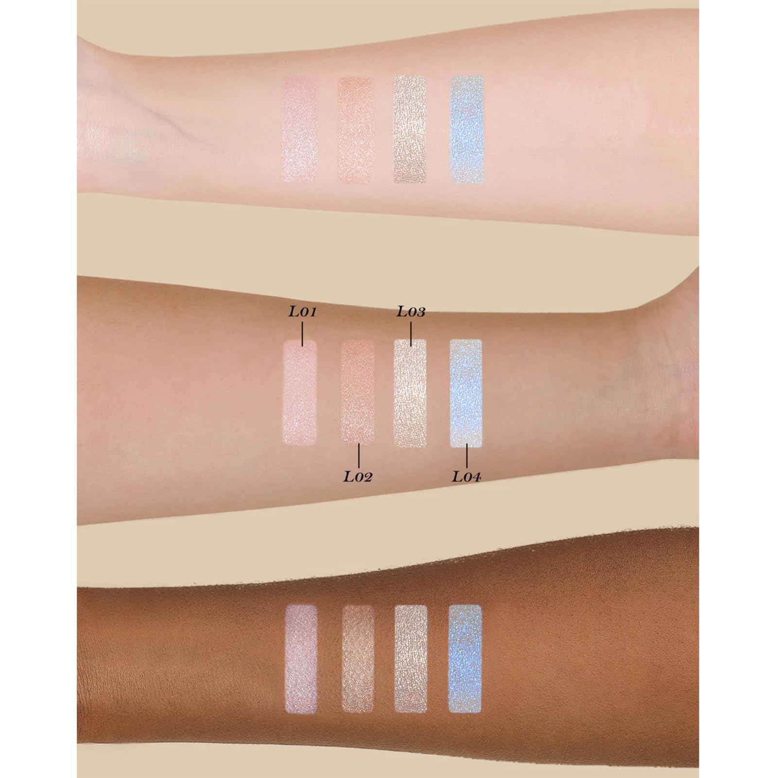 Flower Knows weightless angel glow highlights cheeks and nose with feather-light finish.
