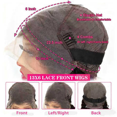 Flower Shadow water wave wig lace close-up showing seamless lace blend
