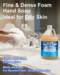 FLOWHYET unscented castile soap for gentle hand and body cleansing