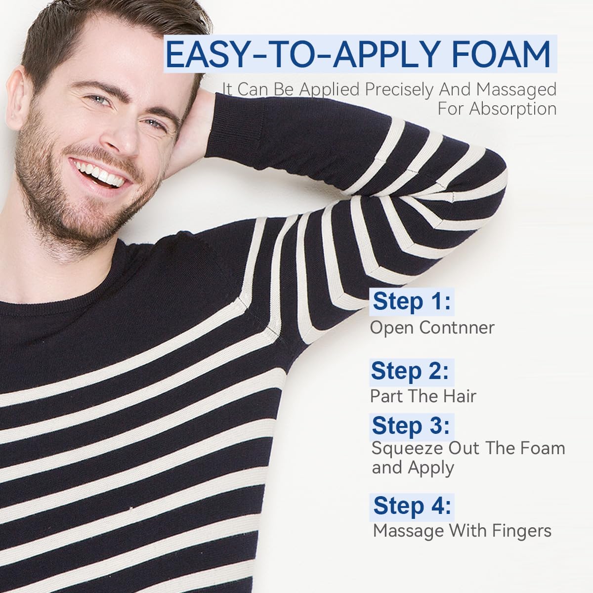 FluMisch Minoxidil Foam five percent biotin formula supports hair health.