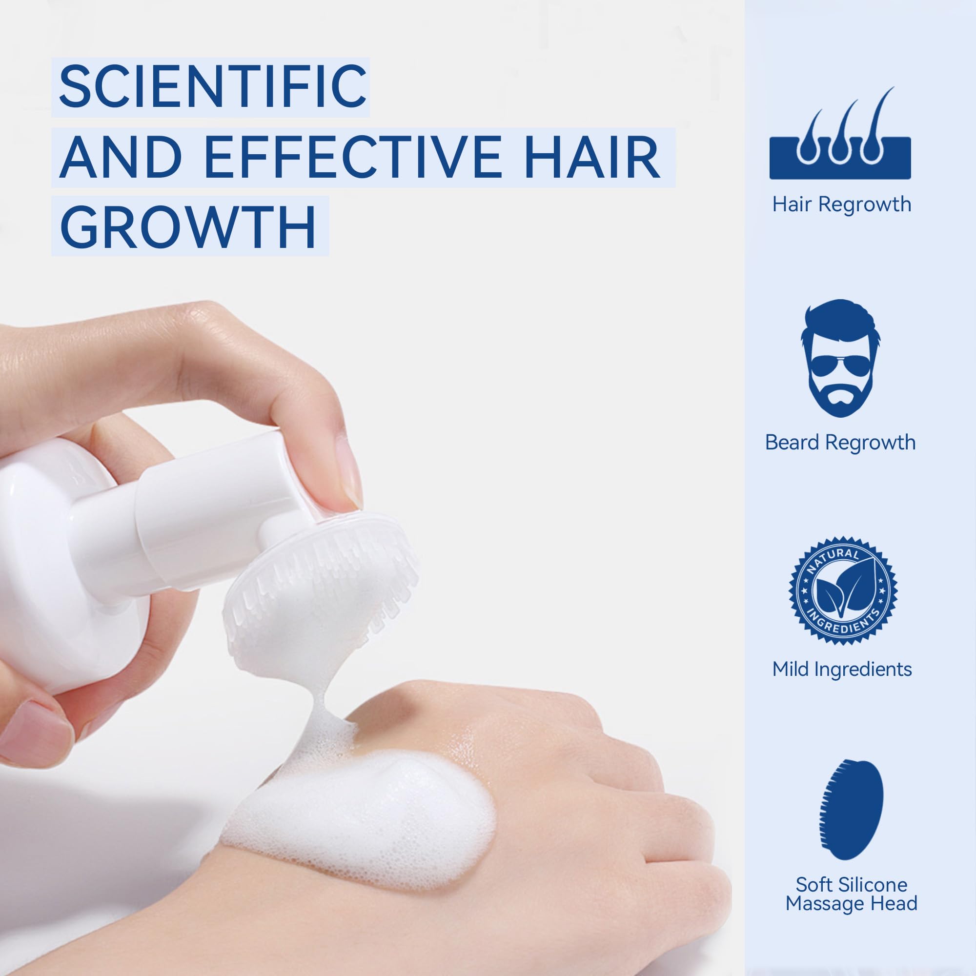FluMisch minoxidil foam no-rinse use supports daily convenience