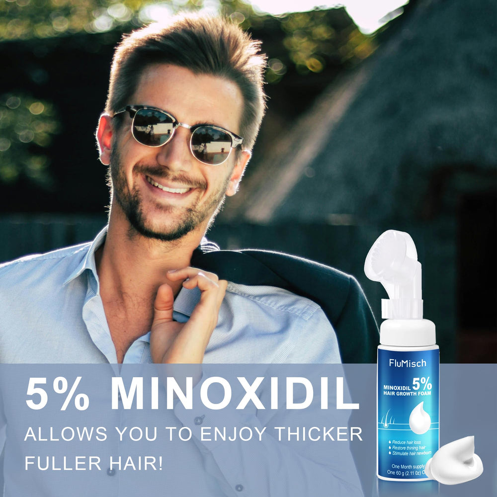 FluMisch Minoxidil Foam no rinse formula fits a convenient daily routine.