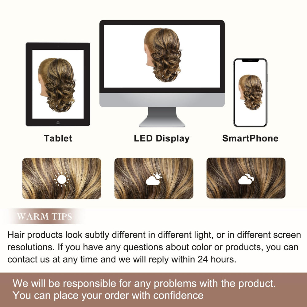 Flufymooz versatile ponytail for casual, formal, and fun looks.