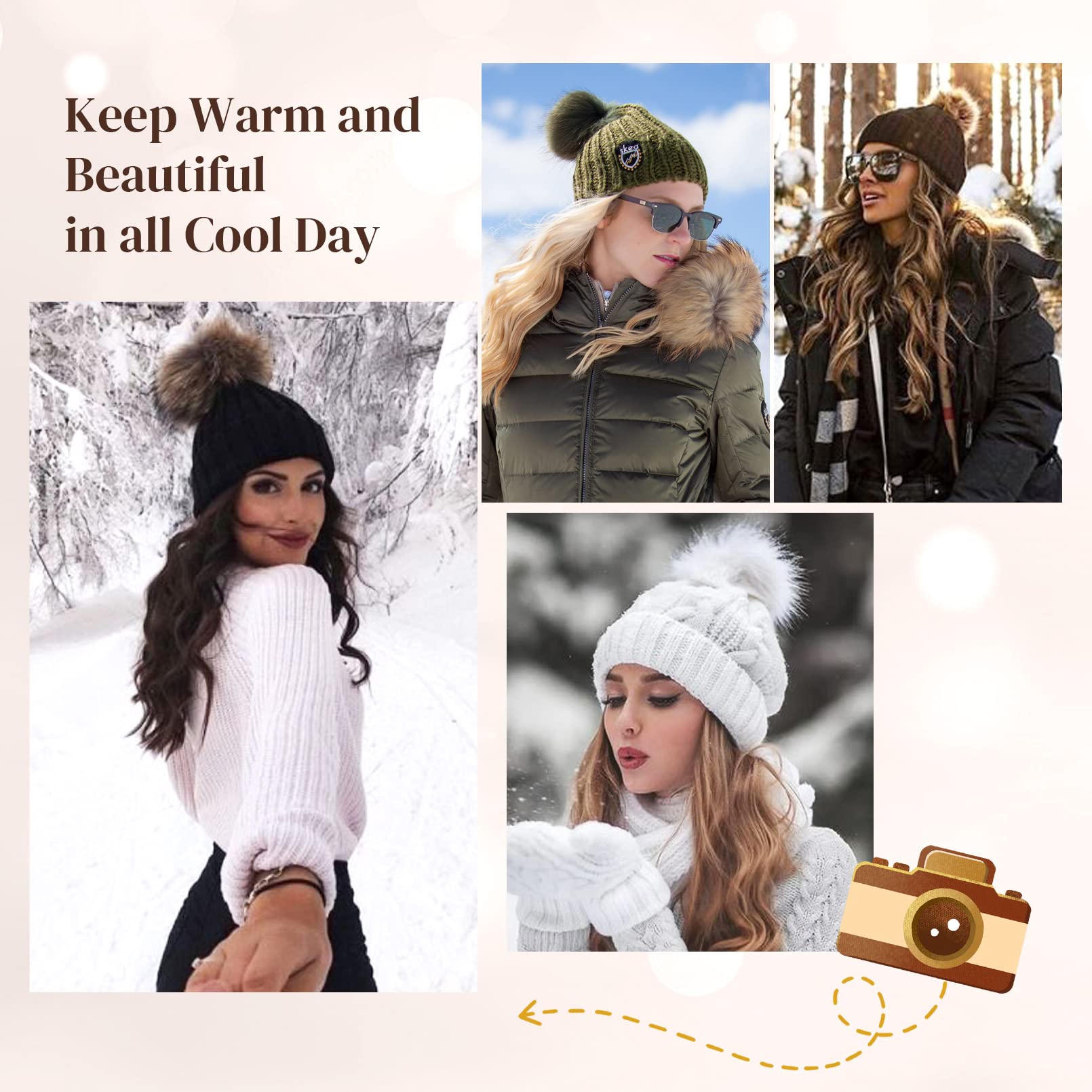 Flufymooz travel-ready hat wig is a practical outdoor companion.