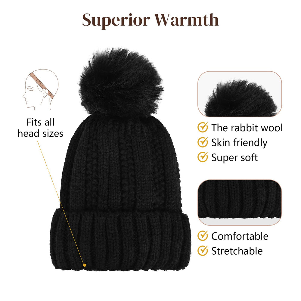 Flufymooz hat wig keeps your head warm on chilly days.