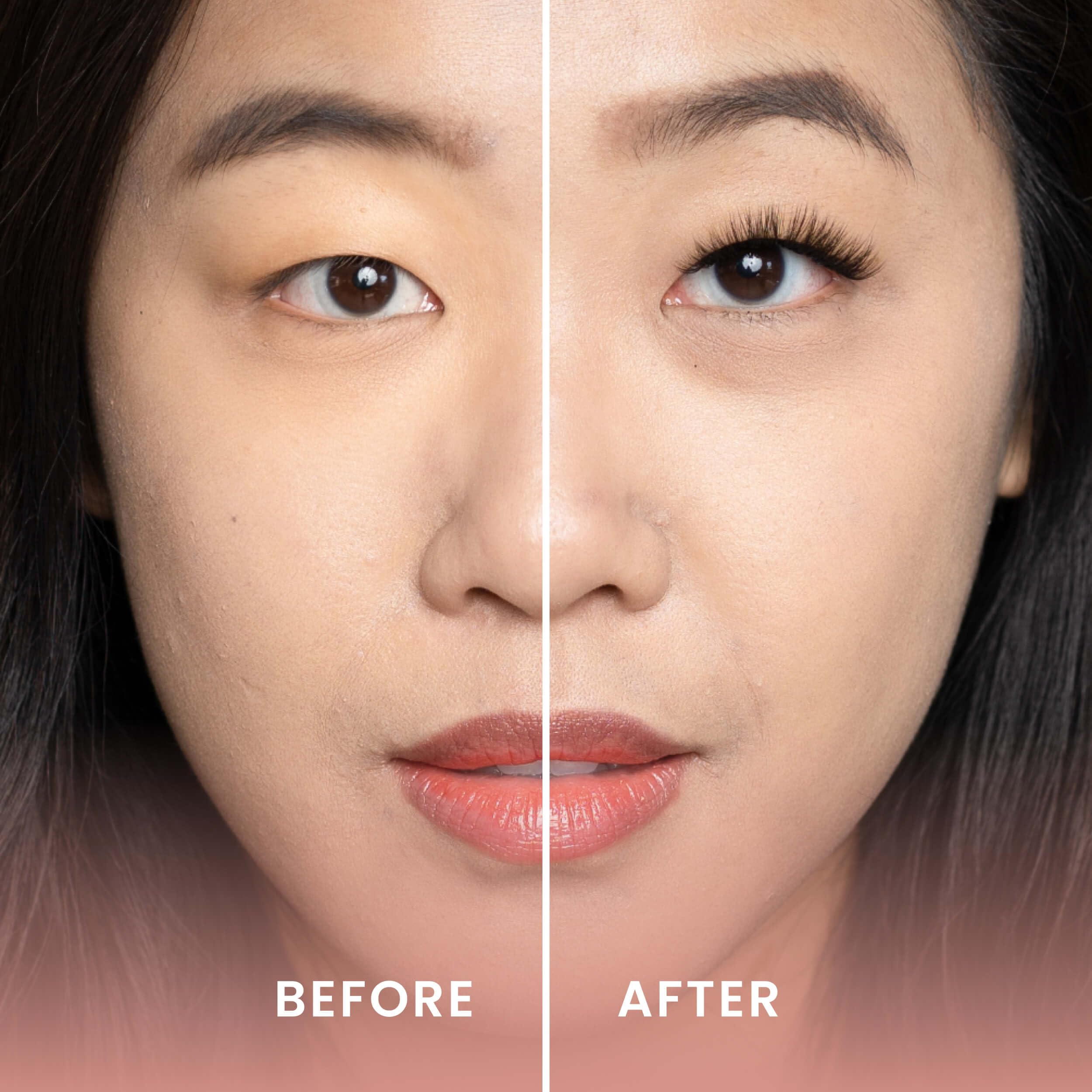 FlutterHabit lashes base application close-up illustrating secure base attachment