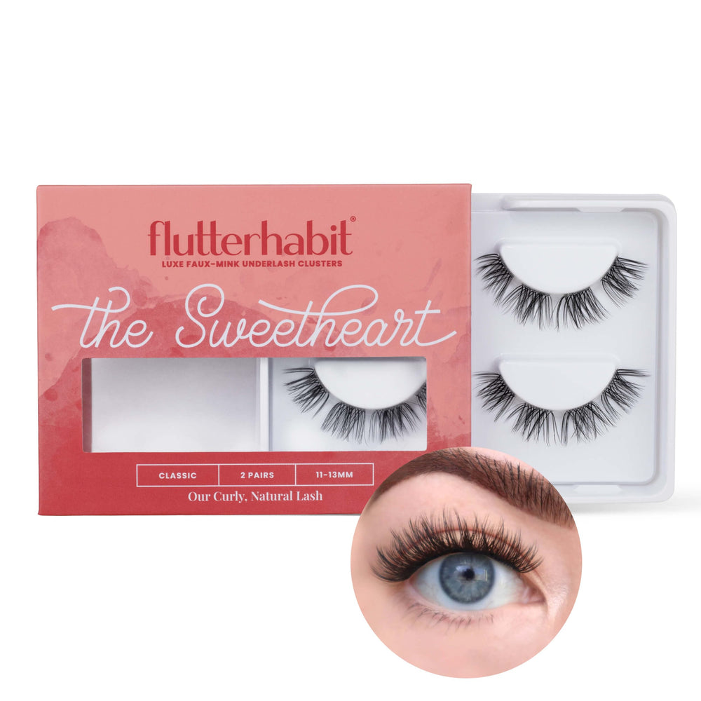 FlutterHabit The Sweetheart Lashes Set B: versatile DIY lash option for long wear.