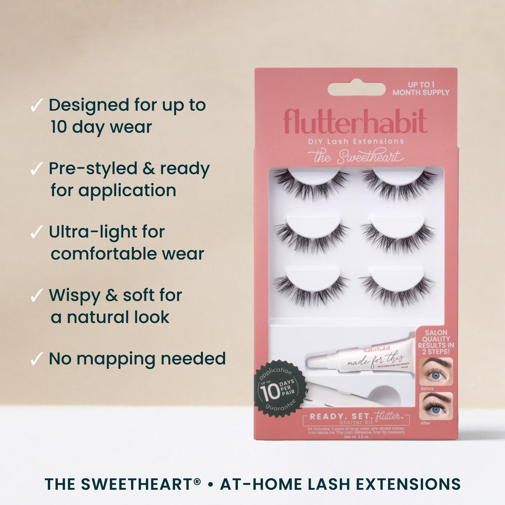 FlutterHabit Sweetheart Starter Kit adhesive glue included for secure wear