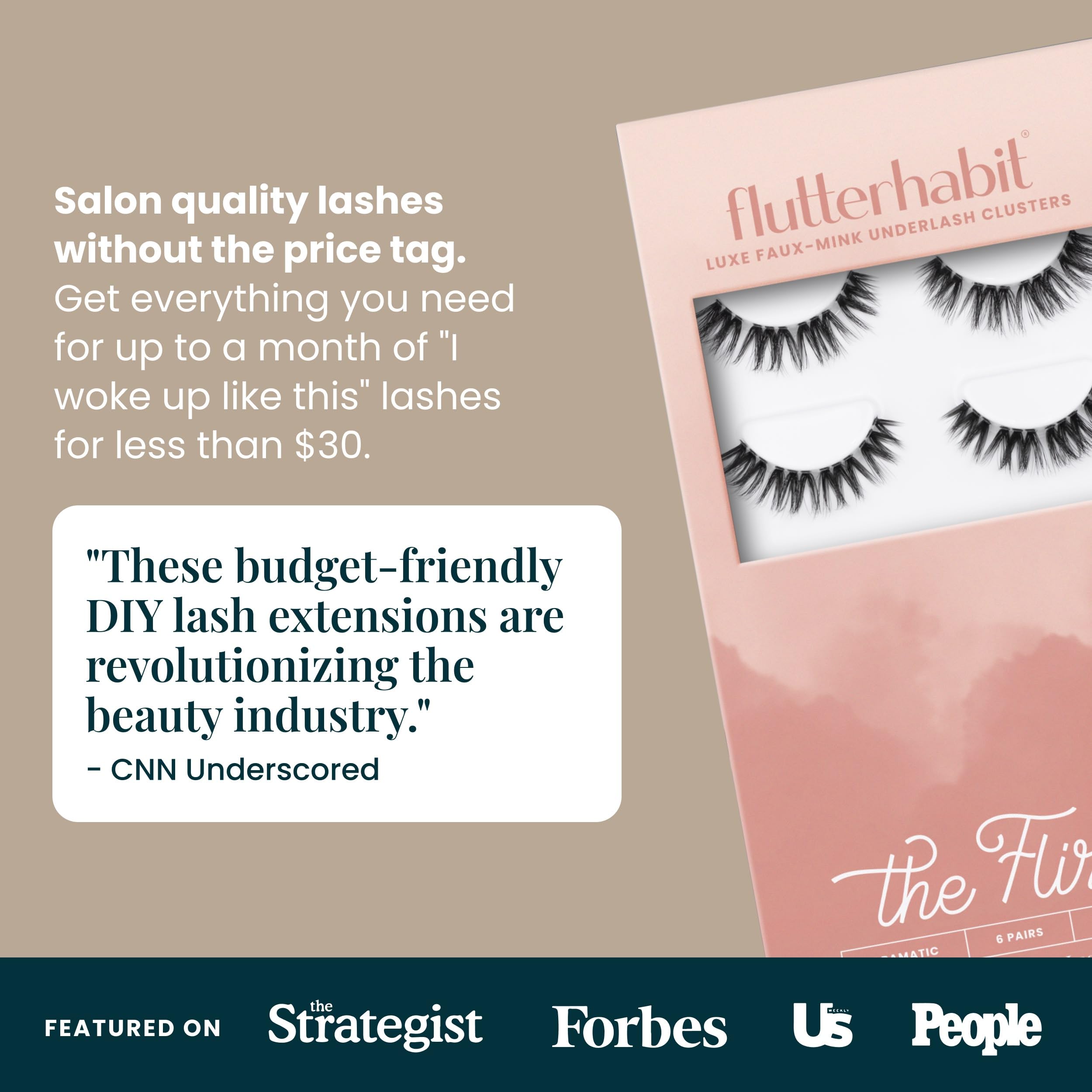 FlutterHabit The Flirt soft fibers provide lightweight comfort and seamless blending