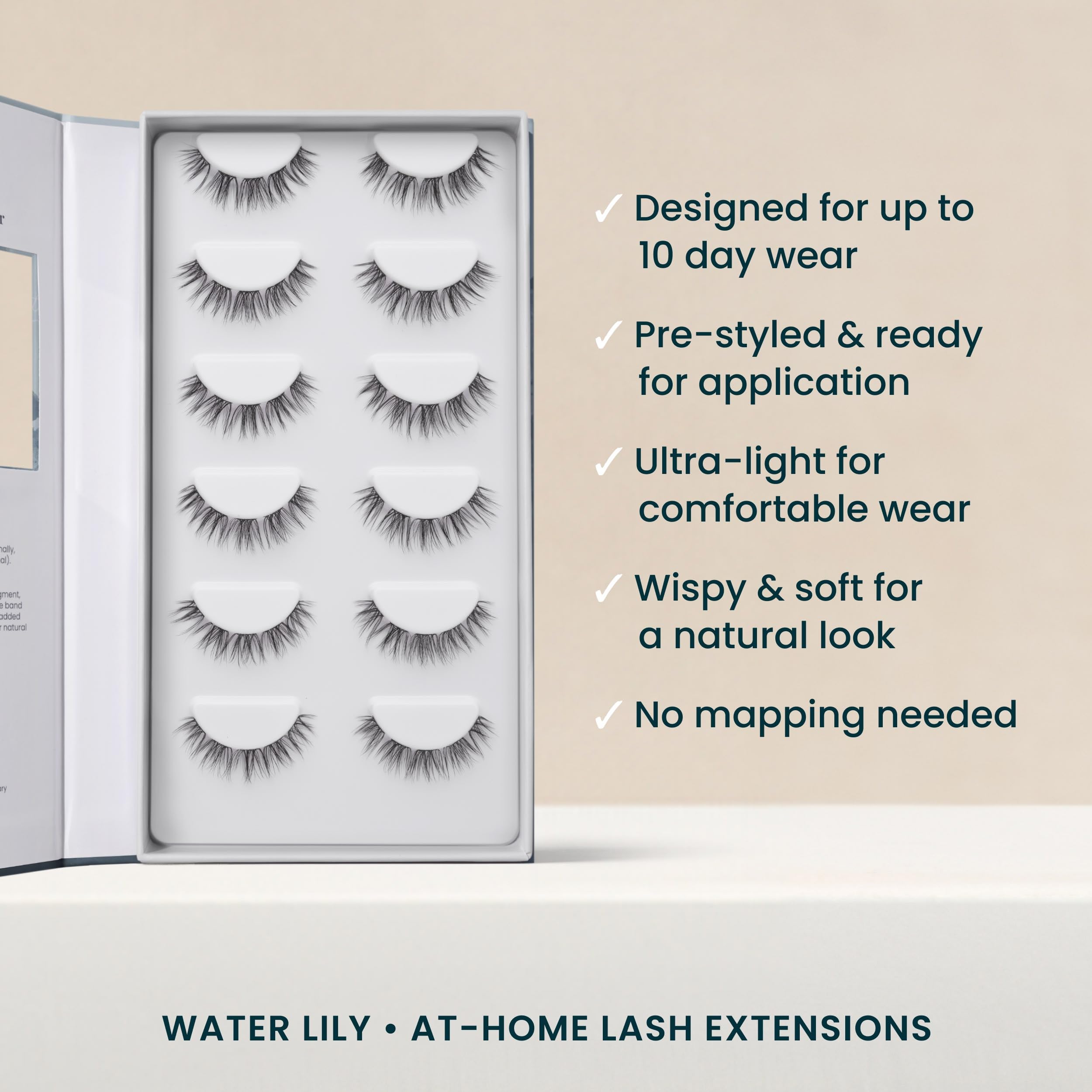 FlutterHabit Water Lily Lash Clusters lightweight materials blending with natural lashes