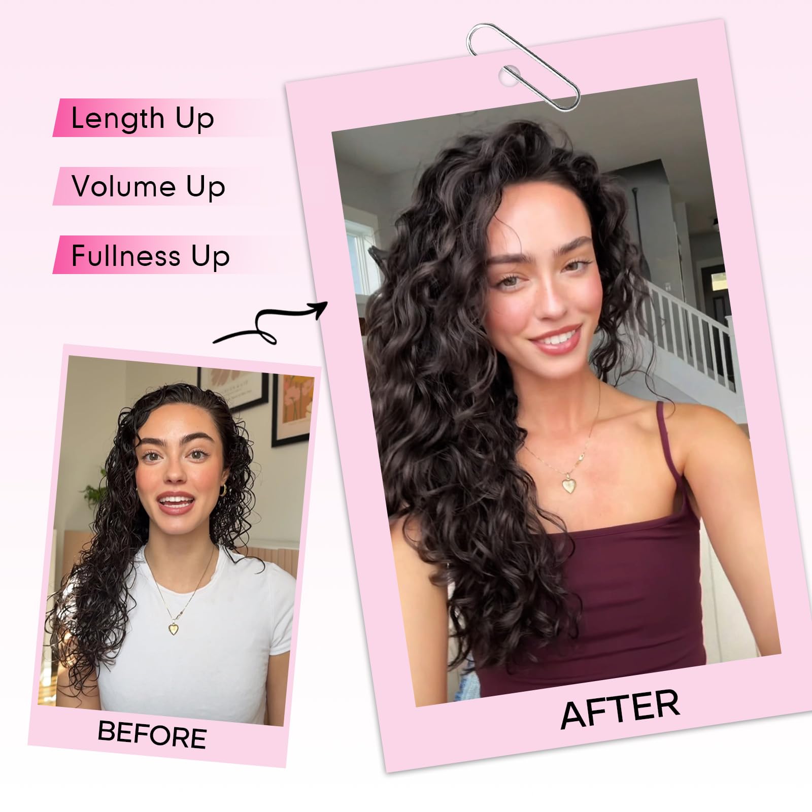 Flvaco lace-weft curls creating an undetectable, full-volume look.