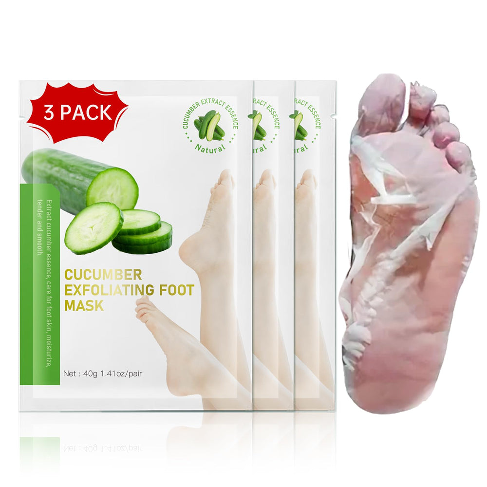 FLYLEAF Foot Peeling Mask 3-pack box, ready for at-home exfoliation and hydration.