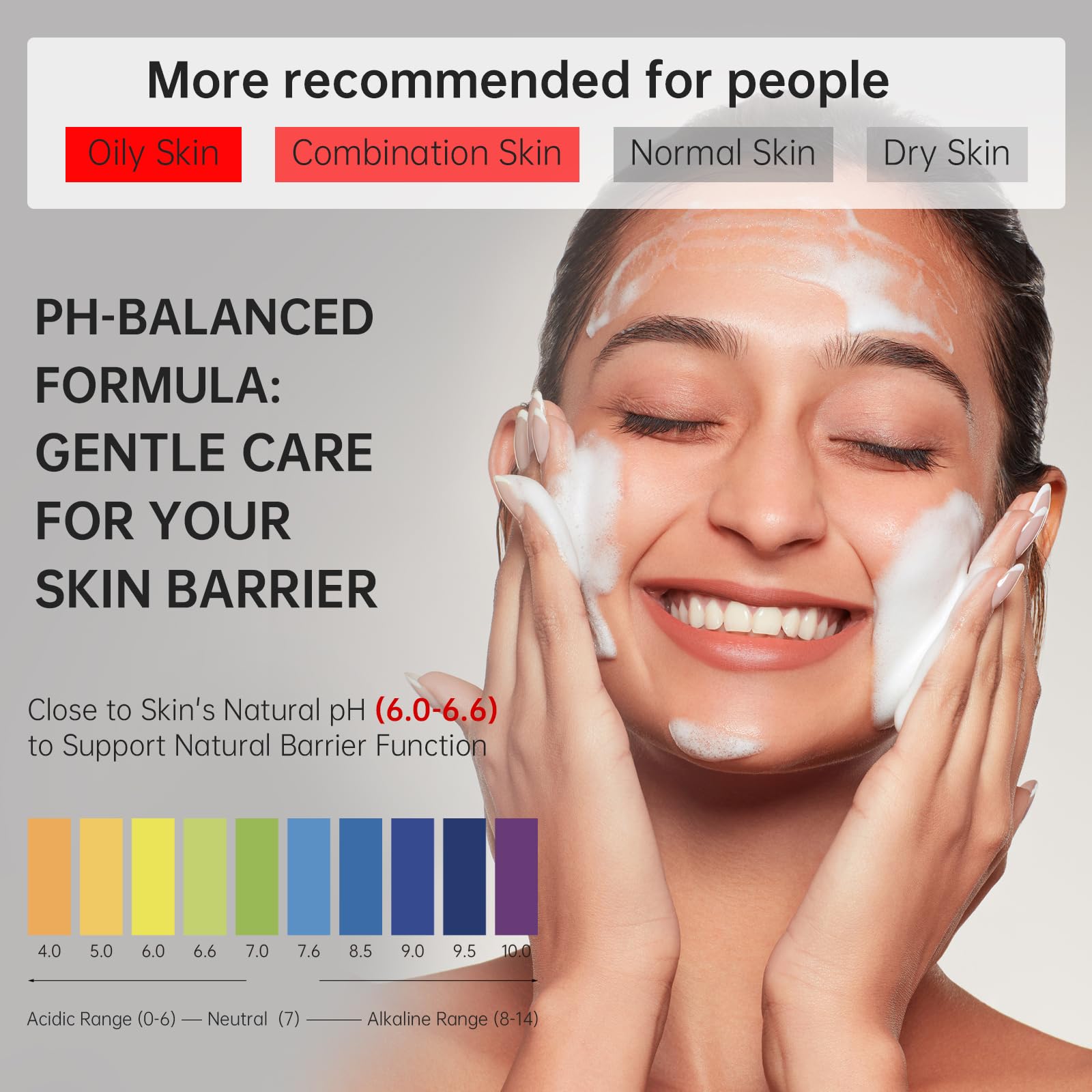 Visual of pores being refined by Flyleaf cleanser during cleansing